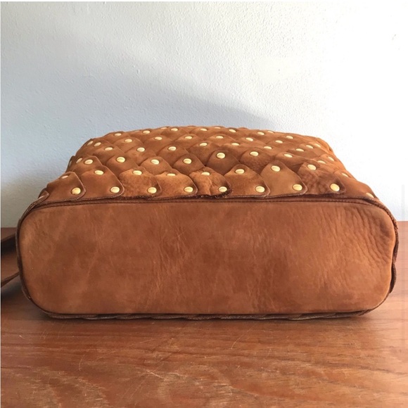 Pierotucci Ferenze Italian suede studded shoulder bag - Picture 4 of 11